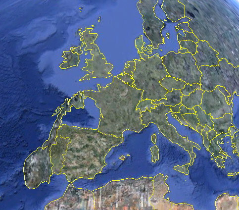 Norway next to Portugal